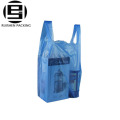 Reciclar sacos de embalagem de plástico de t-shirt para supermercado